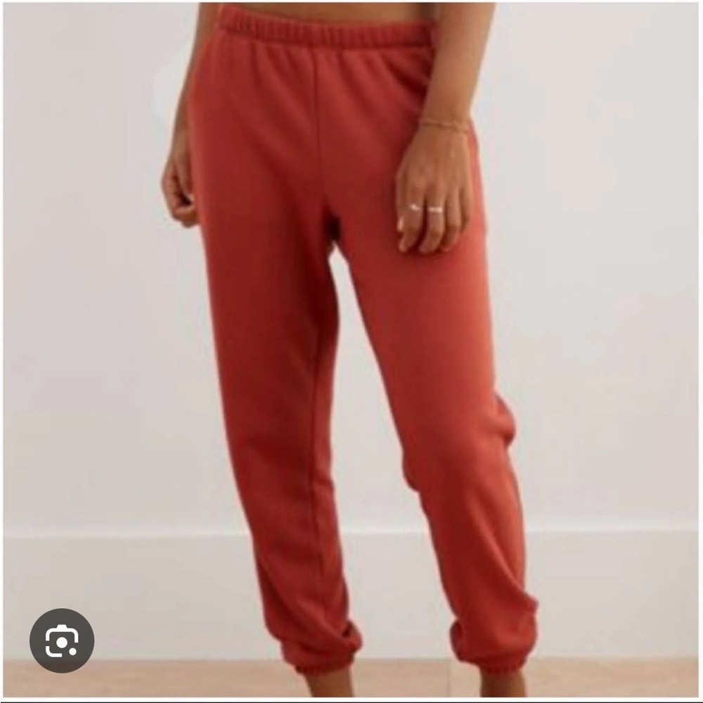 Aerie Rust Red Jogger Pants